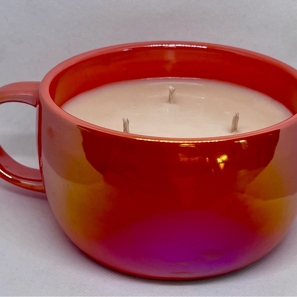 Pumpkin Pecan Waffles-Iridescent Orange 3-Wick Candle| 15 oz Hand Poured Soy Wax